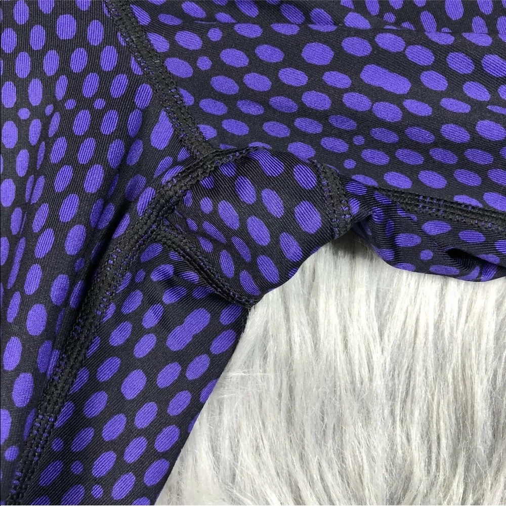Nike Relay Crop Capri Leggings Purple Black XS